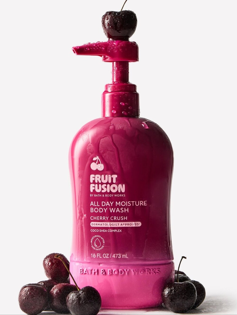 Bath & Body Works Fruit Fusion Cherry Crush All Day Moisture Body Wash 16oz NEW